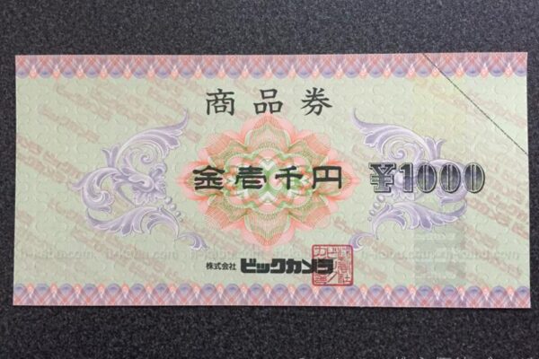 日本ＢＳ放送株主優待ビックカメラ商品券1000円