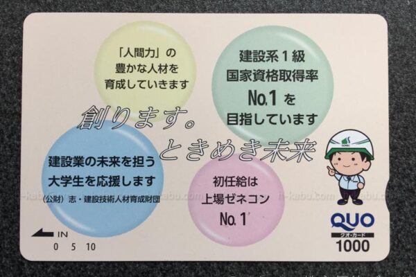 ソネック株主優待クオカード1000円