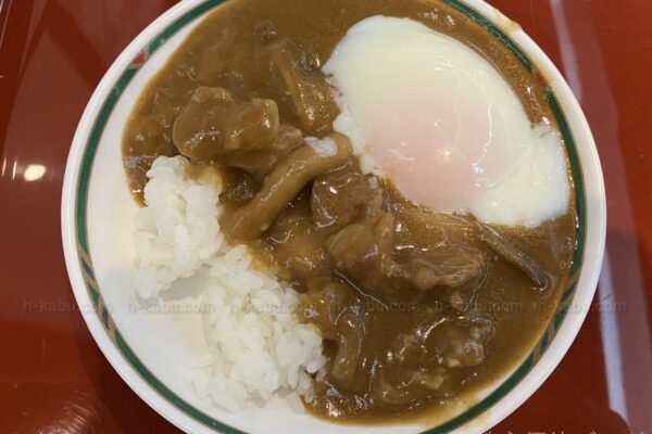 ホテル紅や朝食バイキング牛すじカレー