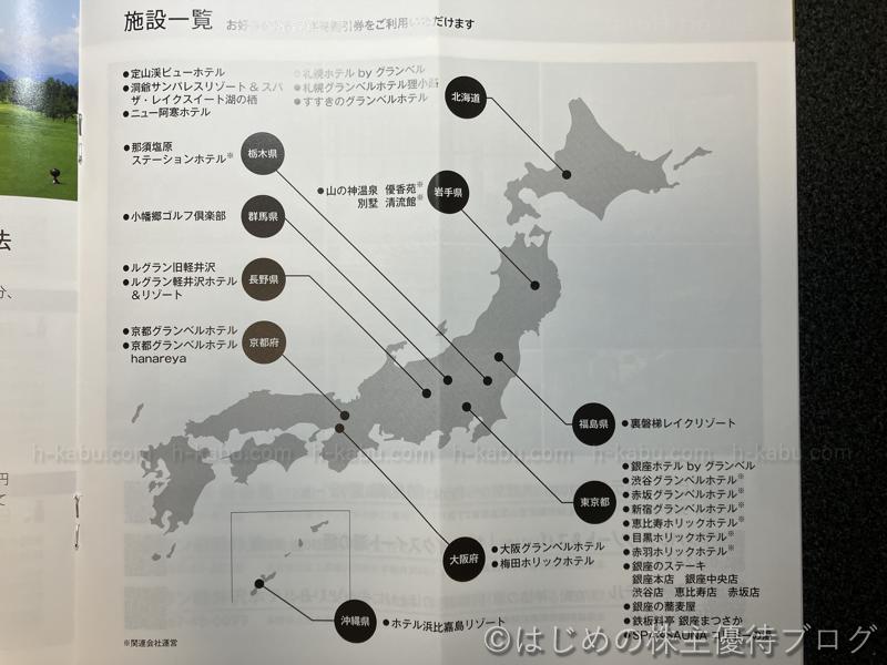 ベルーナ株主優待券利用施設一覧